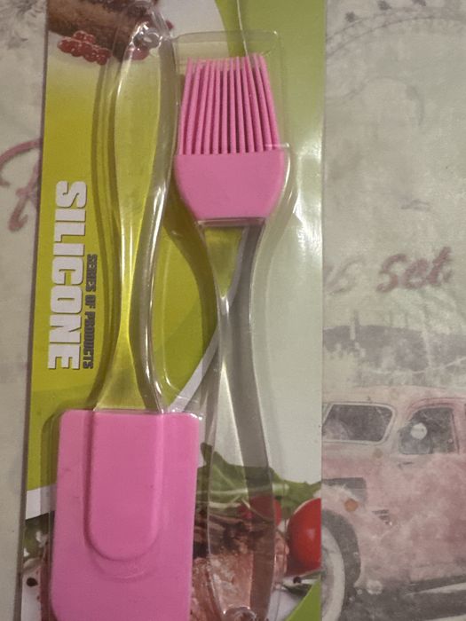 Кухоний набір лопатка та пензлик стліконові недорогт