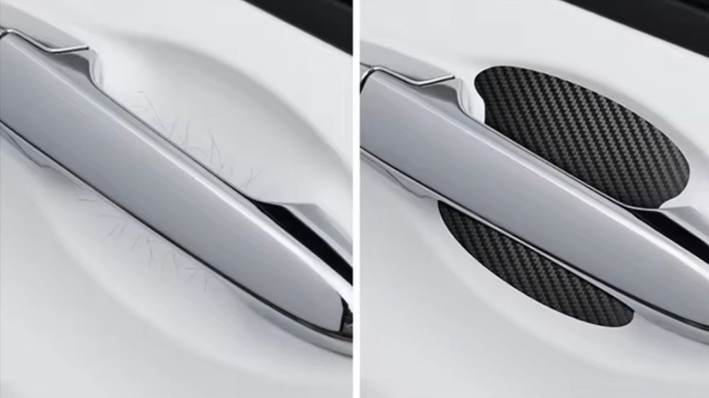 Naklejka samochodowa pod klamkę