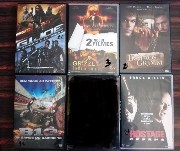 Filmes DVD NOVOS (alguns selados), abertos como novos, usados c novos