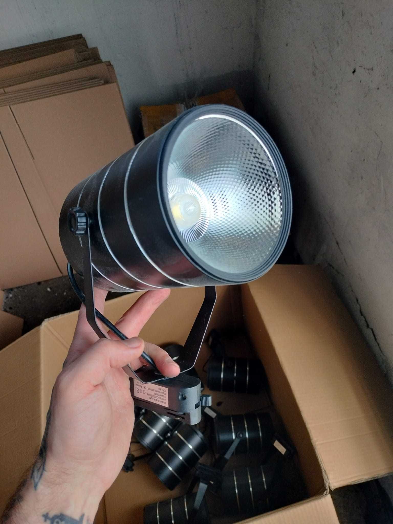 Lampy szynowe - reflektor tracklight LED 30W | 6000K | Industrialna |