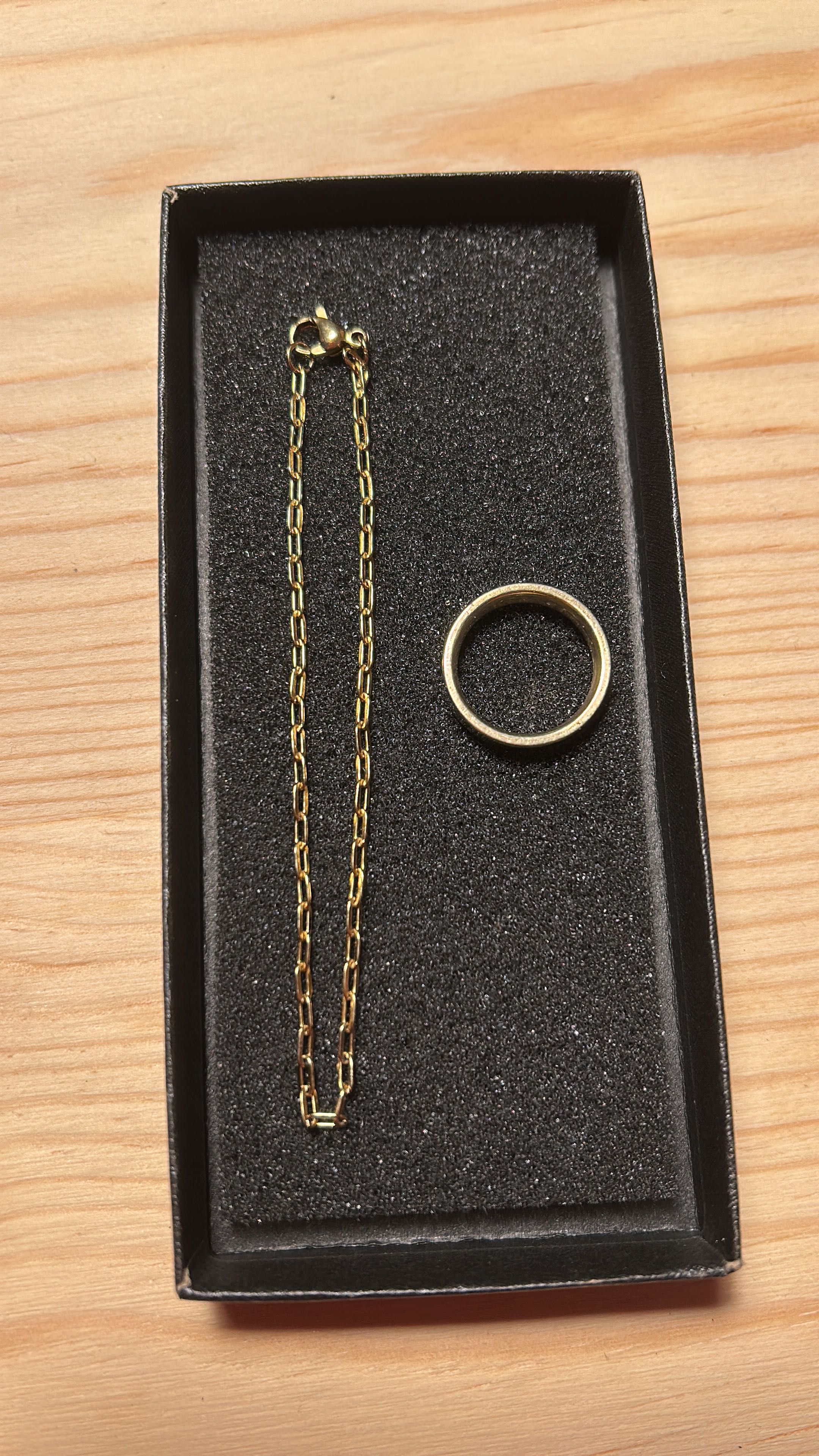 Pulseira e anel moeda antiga