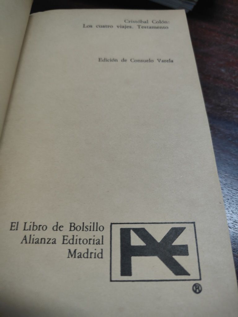 Cristóbal Cólon Los Quatro Viajes