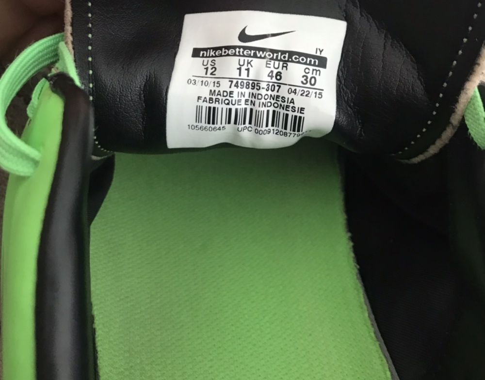 Бутсы Nike made in Indonesia