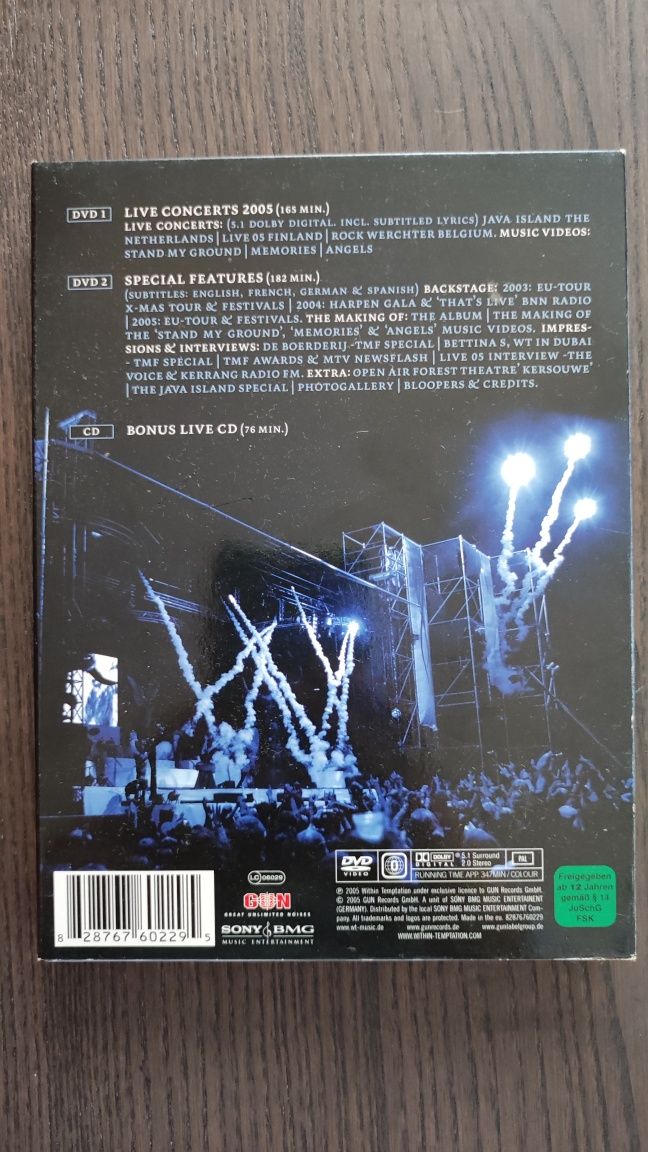DVDs e CDs live Within Temptation The Silent Force Tour