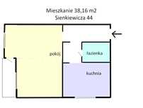 Mieszkanie  pow. 38,16 m2 Sienkiewicza 44 Ostrowiec Św. POLECAM !