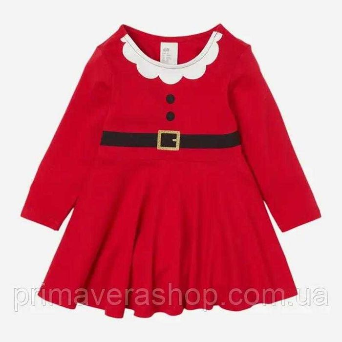 Новогоднее платье Санта Клаус h&m