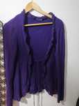 Sweter fioletowy gruby M
