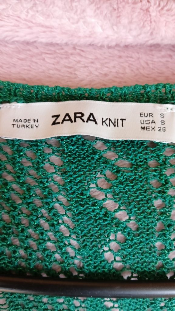 Зелене в'язане плаття Zara