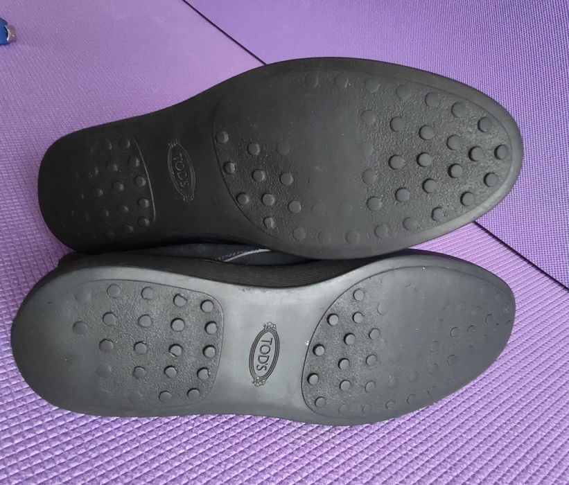 Чоловічі замшеві туфлі черевики Tod's 43 р 29 см  темносині Італія