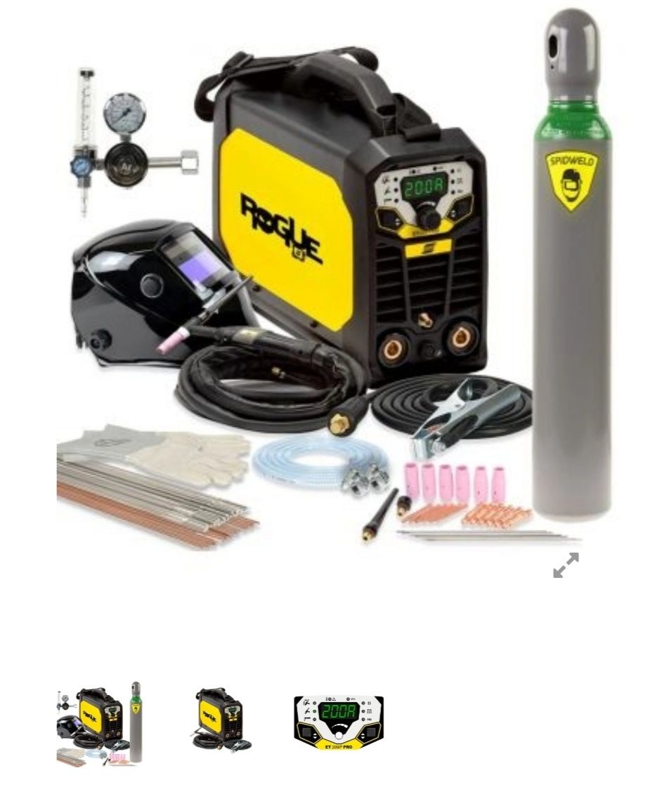 Spawarka ESAB Rogue ET 200iP PRO -  full zestaw