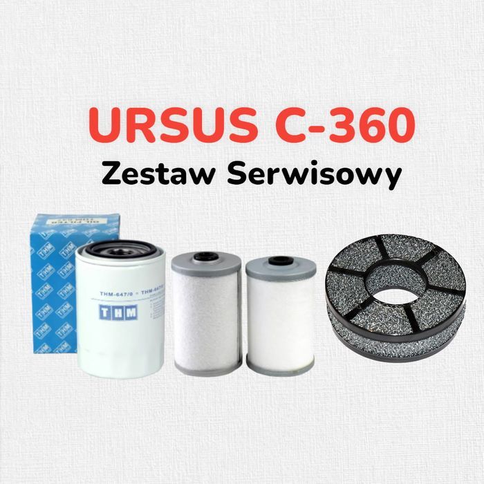 URSUS C-360 Zestaw serwisowy filtrów Olejowy ,Paliwowy ,Powietrzny