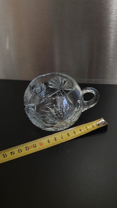 Filiżanki kryształowe kubki duże kryształ do kawy crystal zestaw 6 szt