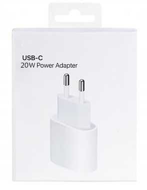 Zestaw USBC Kostka 20W Ładowarka + Kabel 1m 2x USB typu C do Ładowania