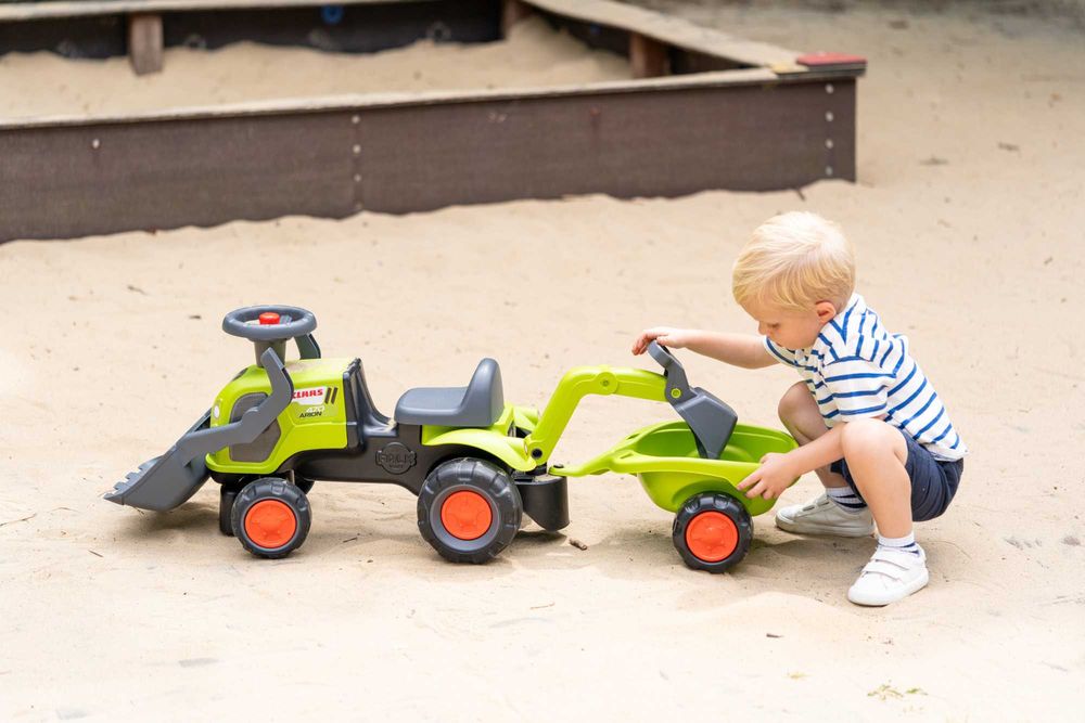 CLAAS traktorek jeździk koparka dla dzieci FALK przyczepa NEW 12m+ 312