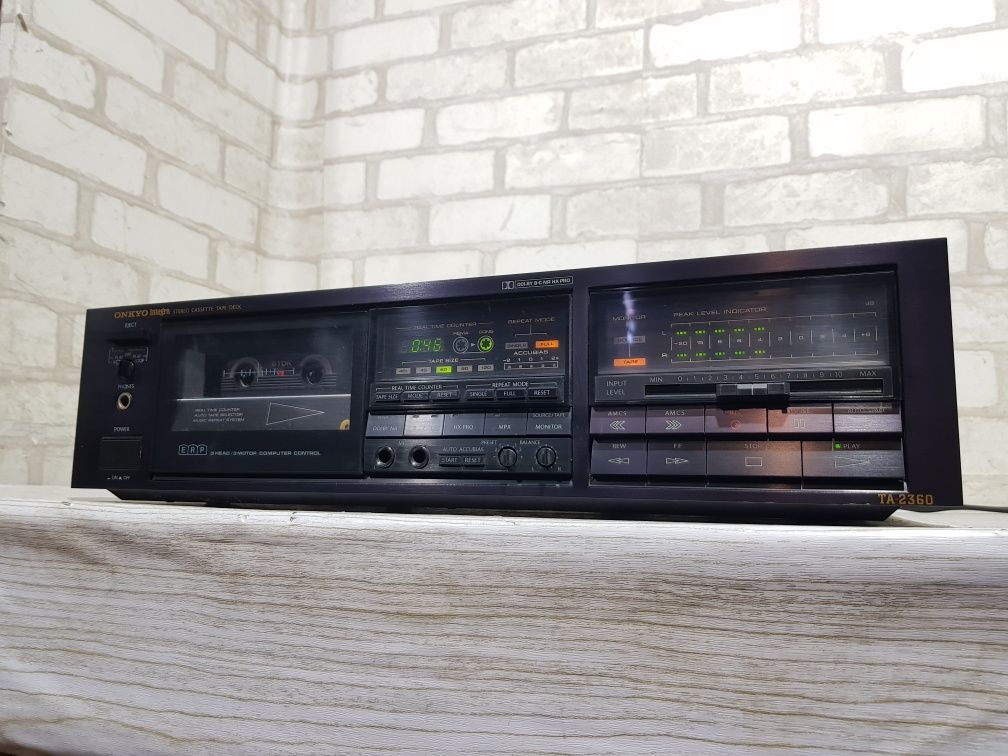 3 HEAD! Стерео касетна дека ONKYO TA-2360,  б/у з Німеччини