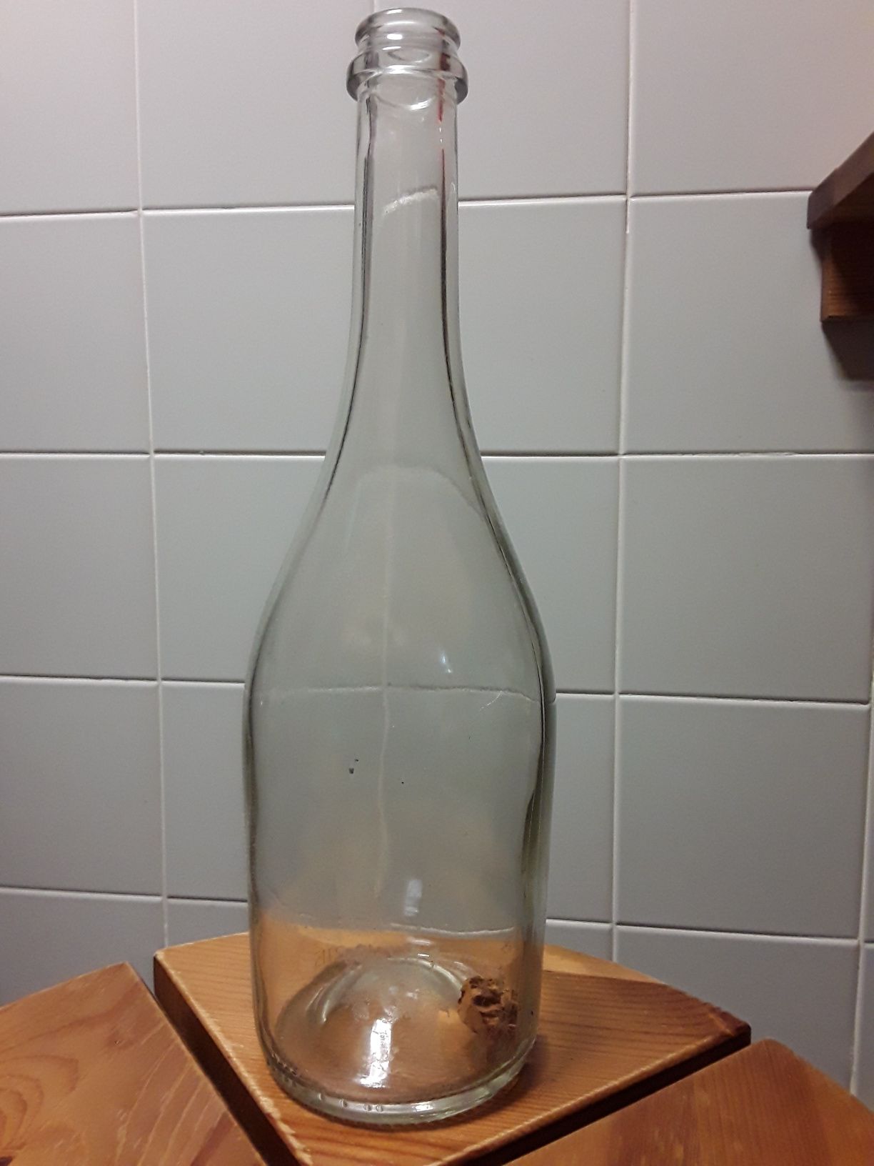 Garrafa de vidro grosso sem tampa estilo vintage