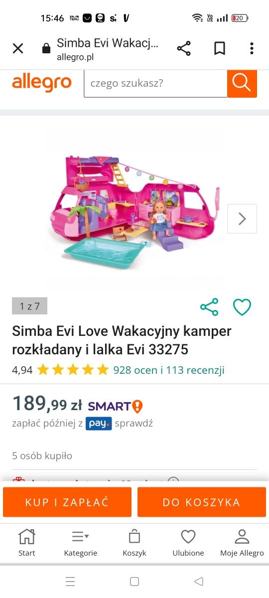 Kamper evi Simba wakacyjny składany