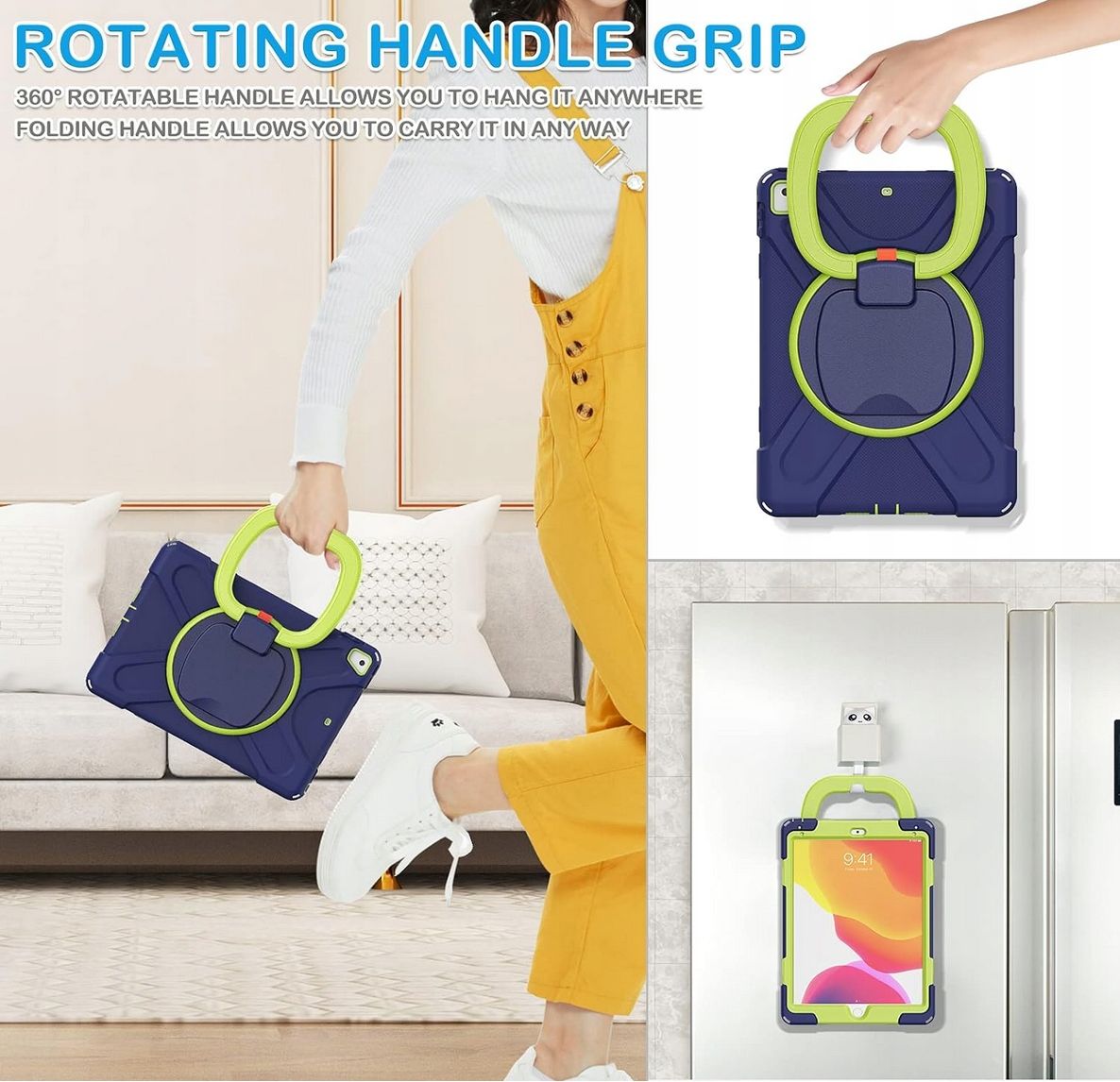 Etui Obudowa Case na Tablet iPad Pro 9.7" 2018/2017 z Paskiem Pancerny