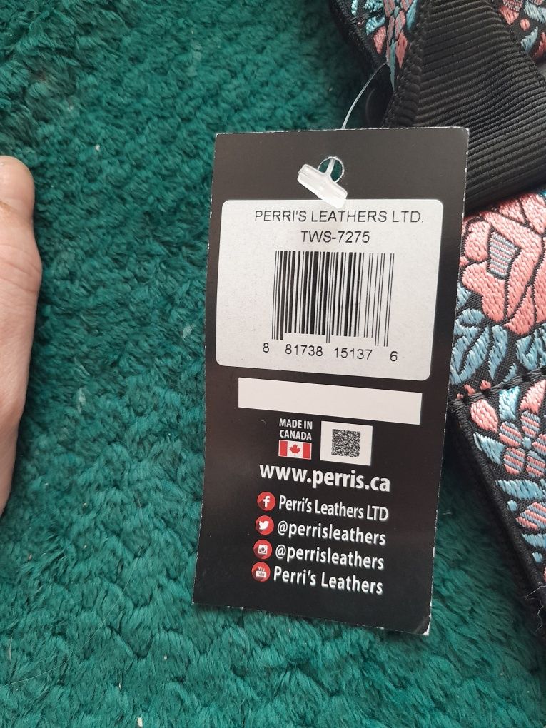 Perri's Leathers Ltd. pasek do gitary - nylon - żakardowy - kwiatowy -