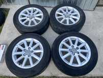 Alufelgi z oponami letnimi 225/55 R16 Audi A4 B6, A6 5x112 ET 39 7j VW