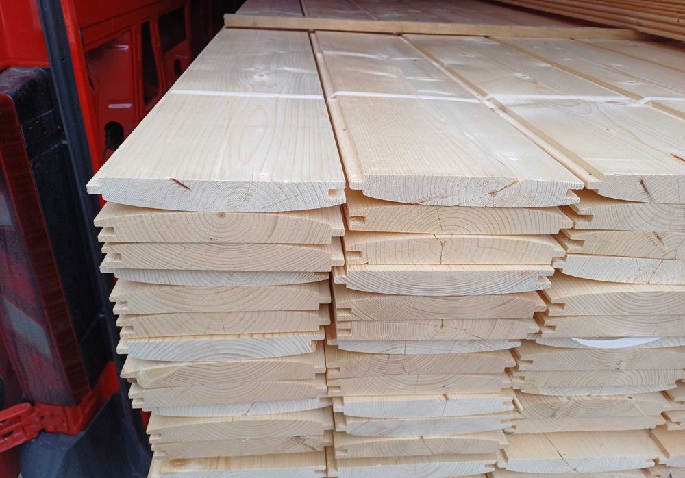 Deska elewacyjna podłogowa tarasowa heblowana półbal podbitka szalówka