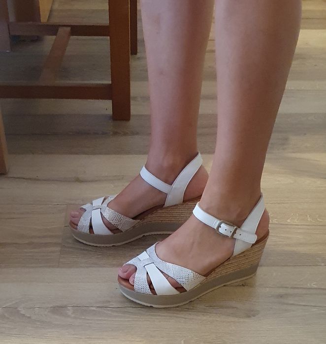 Sandálias Cunha brancas