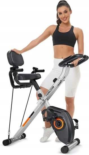 YOSUDA Rower treningowy magnetyczny pionowy 3w1 składany 150 kg