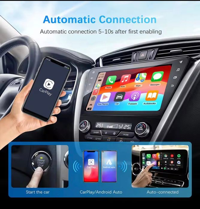 Android Auto & Carplay sem fio