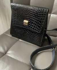 Кожаная сумка клатч Genuine Leather made in Italy