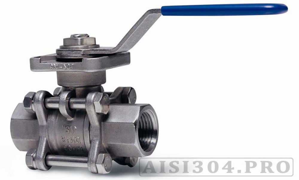 Кран нержавіючий розбірний муфтовий Ду 15 (1/2") AISI 304 | TRiNOX