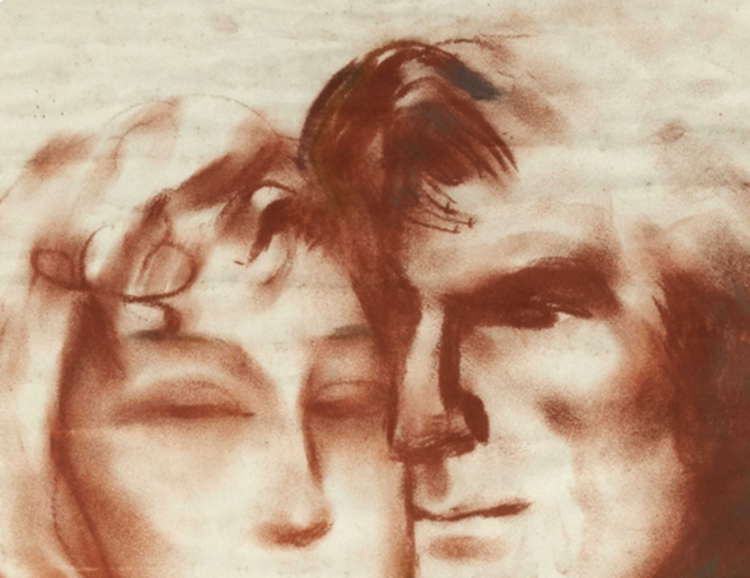 Pintura casal Adelaide Lima Cruz Art Deco | 1940