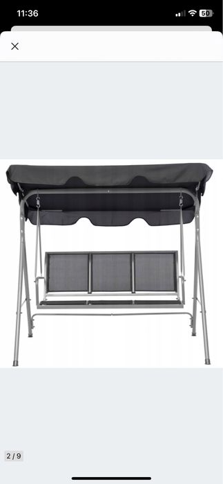 Huśtawka ogrodowa 3-osobowa marki FUNFIT GARDEN