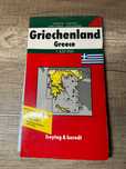 Griechenland, stara mapa turystyczna Grecji w języku niemieckim