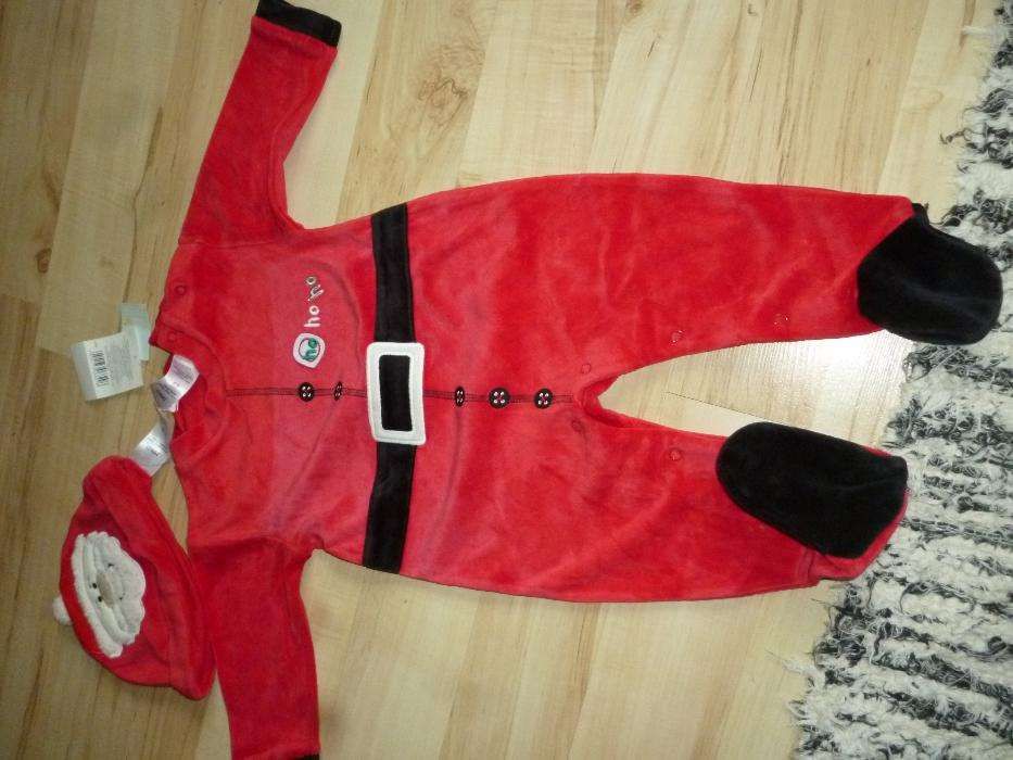 Pajacyk Strój Mikołaja dla niemowlaka 74-86