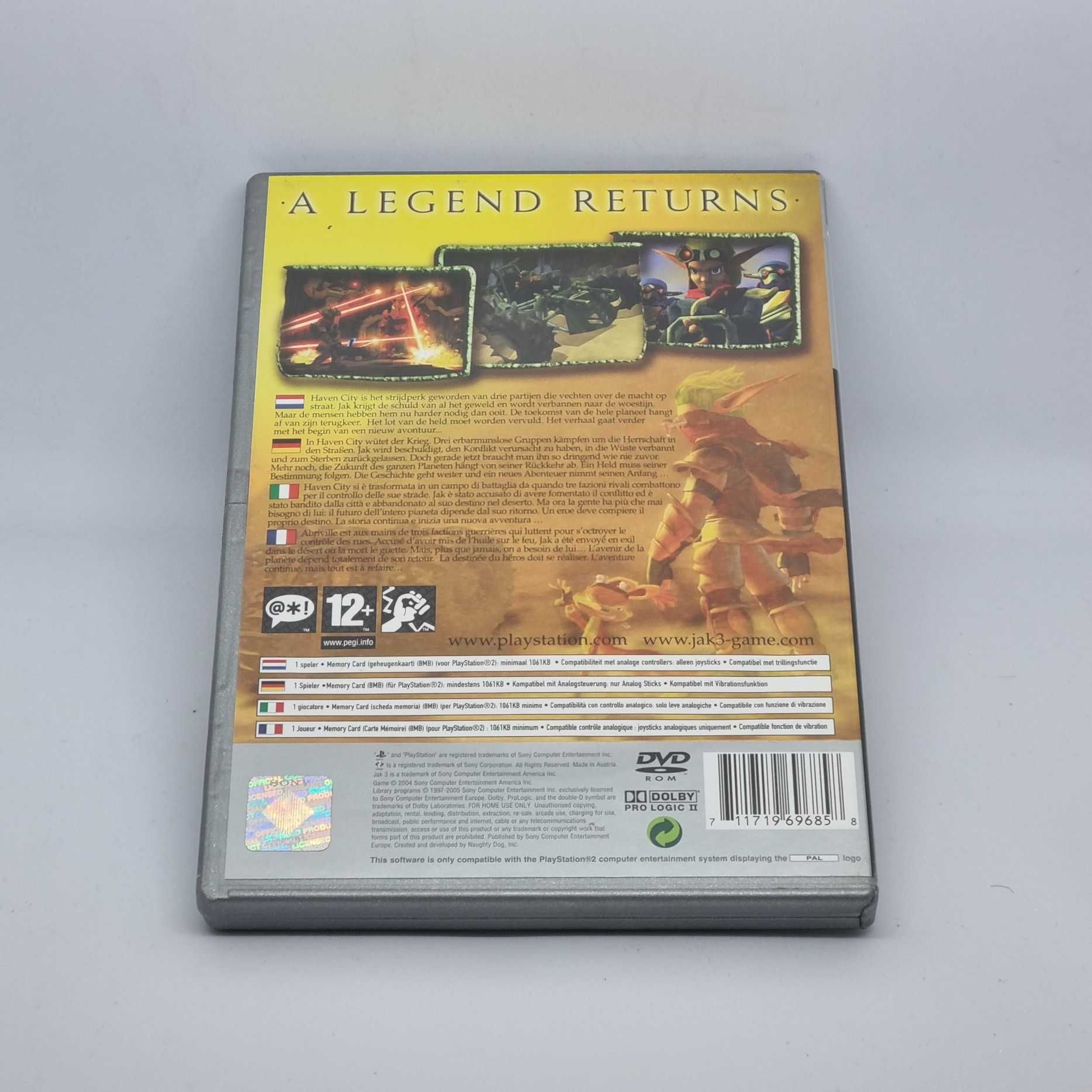 JAK 3 Gra na PS2 PlayStation 2