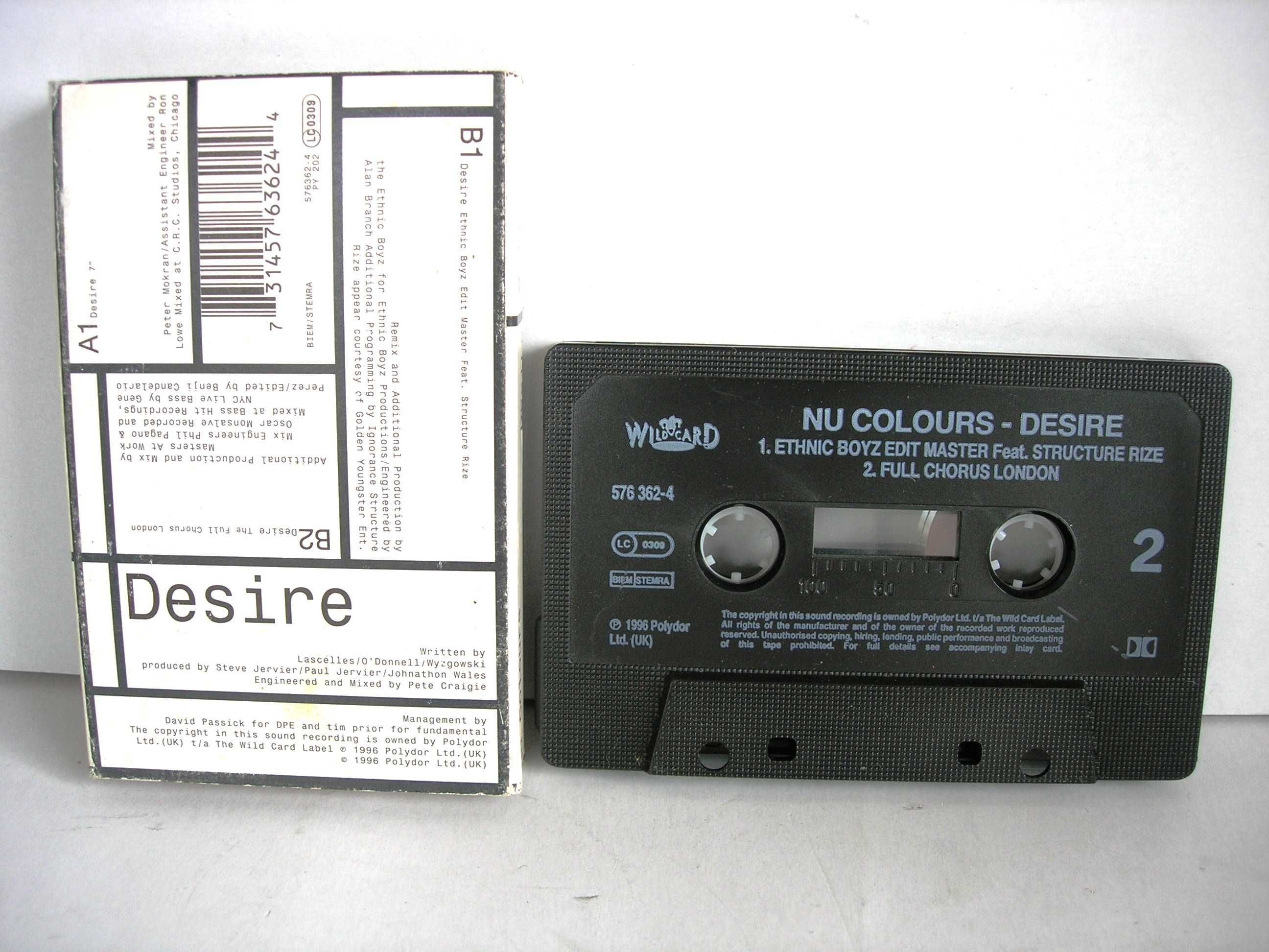 Desire "Nu Colours" kaseta magnetofonowa maxi-singiel Polydor UK