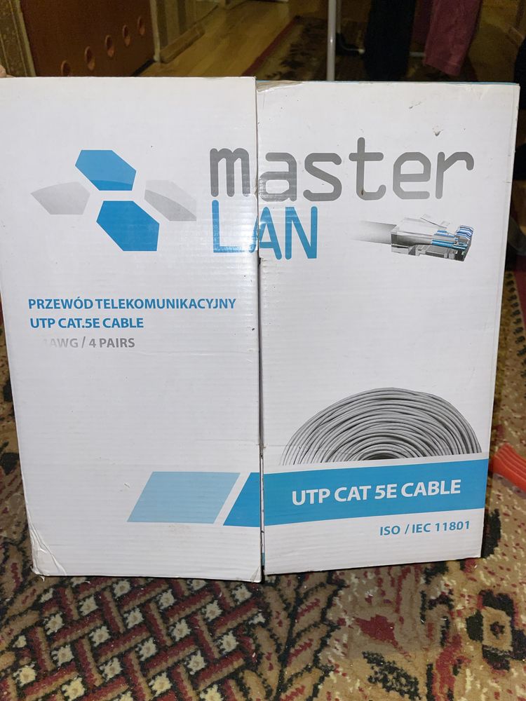 Kabel LAN UTP 5E ok 100m