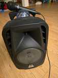 Coluna Potente Som + Microfone Karaoke