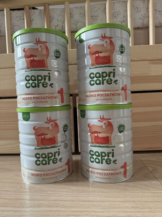 Mleko początkowe CapriCare 1 800g cztery puszki