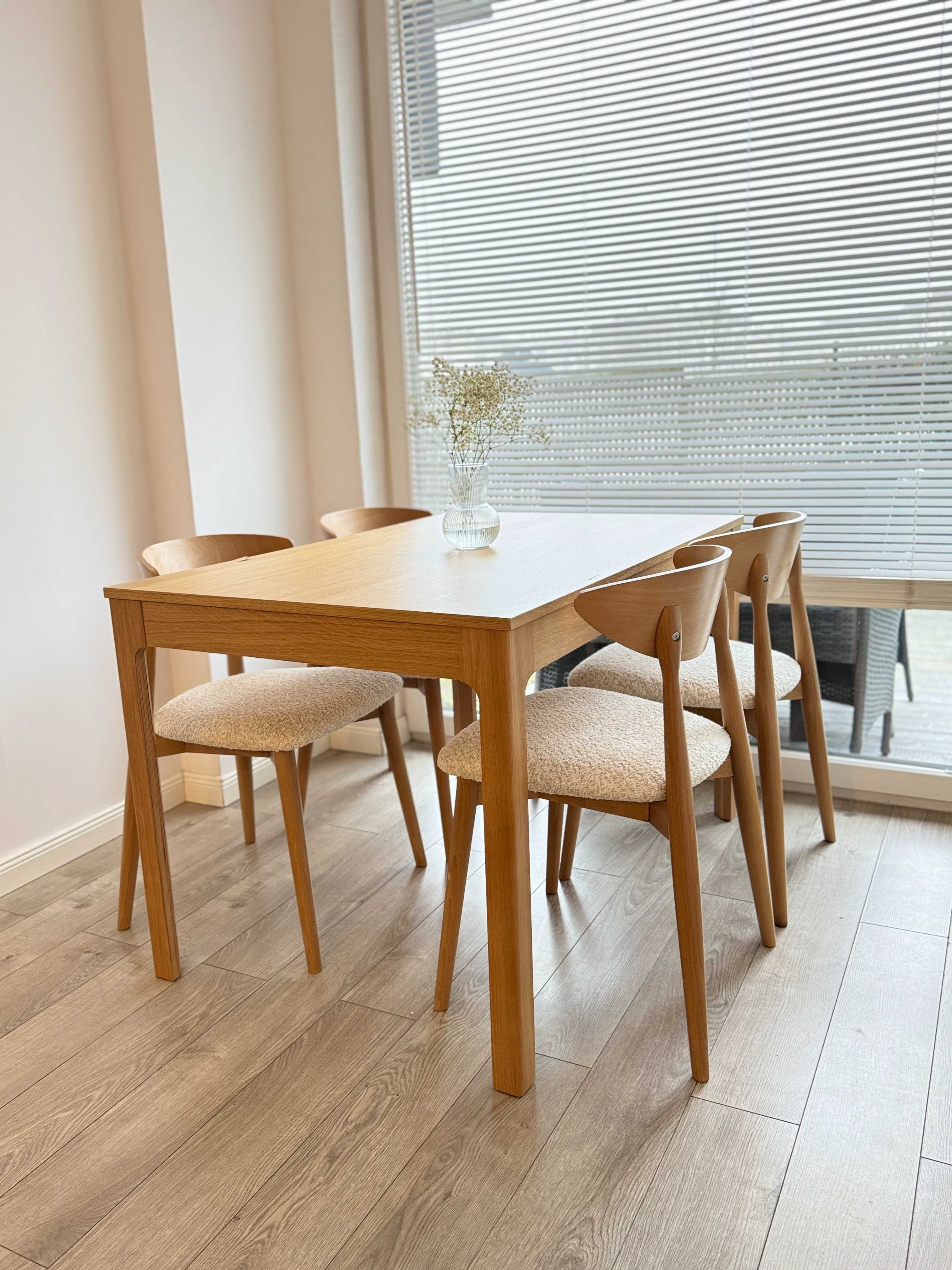 Zestaw 4 szt.Drewnianych Krzeseł Oslo,Różne Wybarwienia