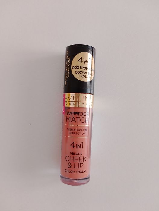 Róż w płynie Eveline wonder match Cheek&Lip 01