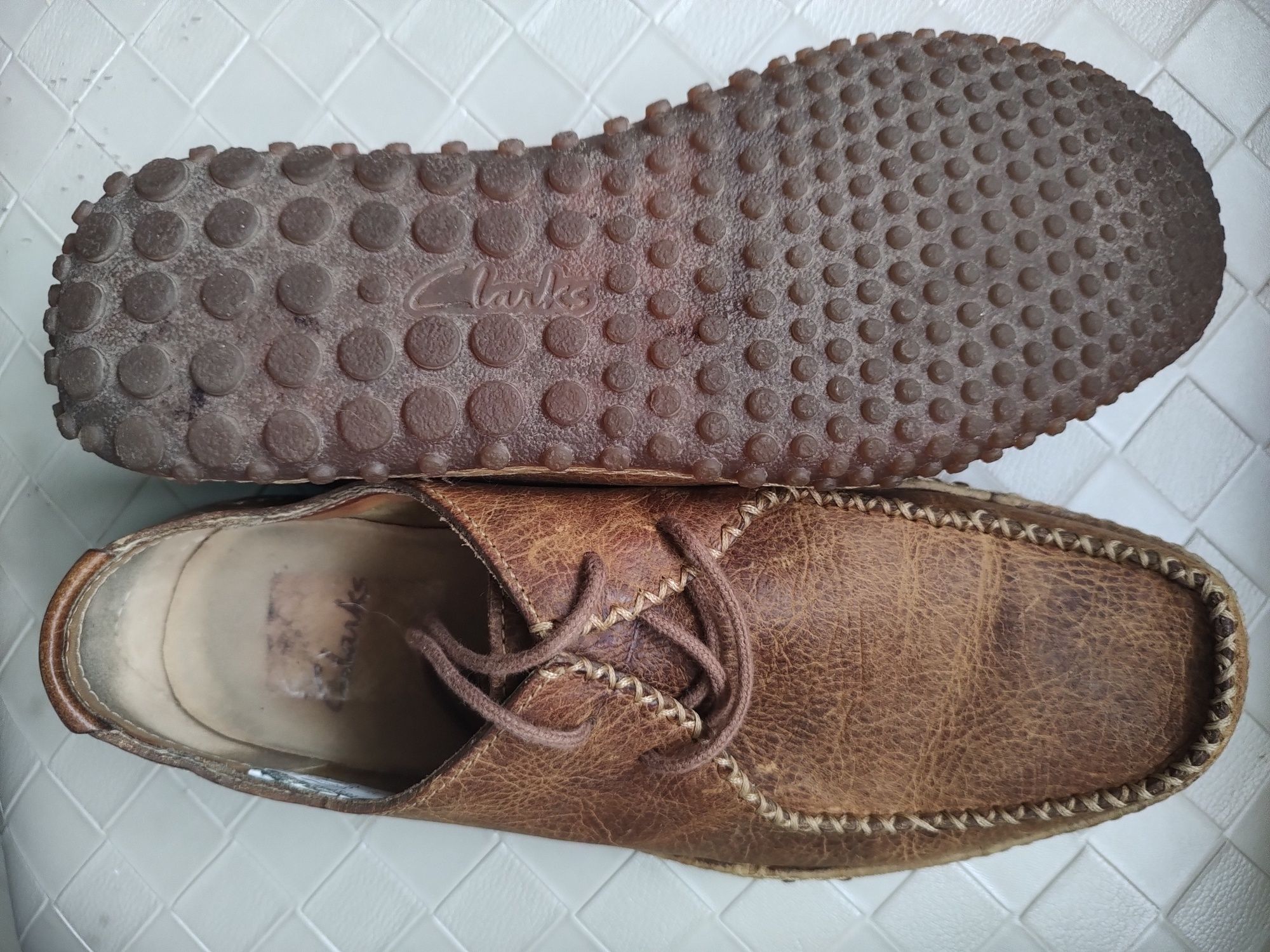Clarks 41 р.коричневые