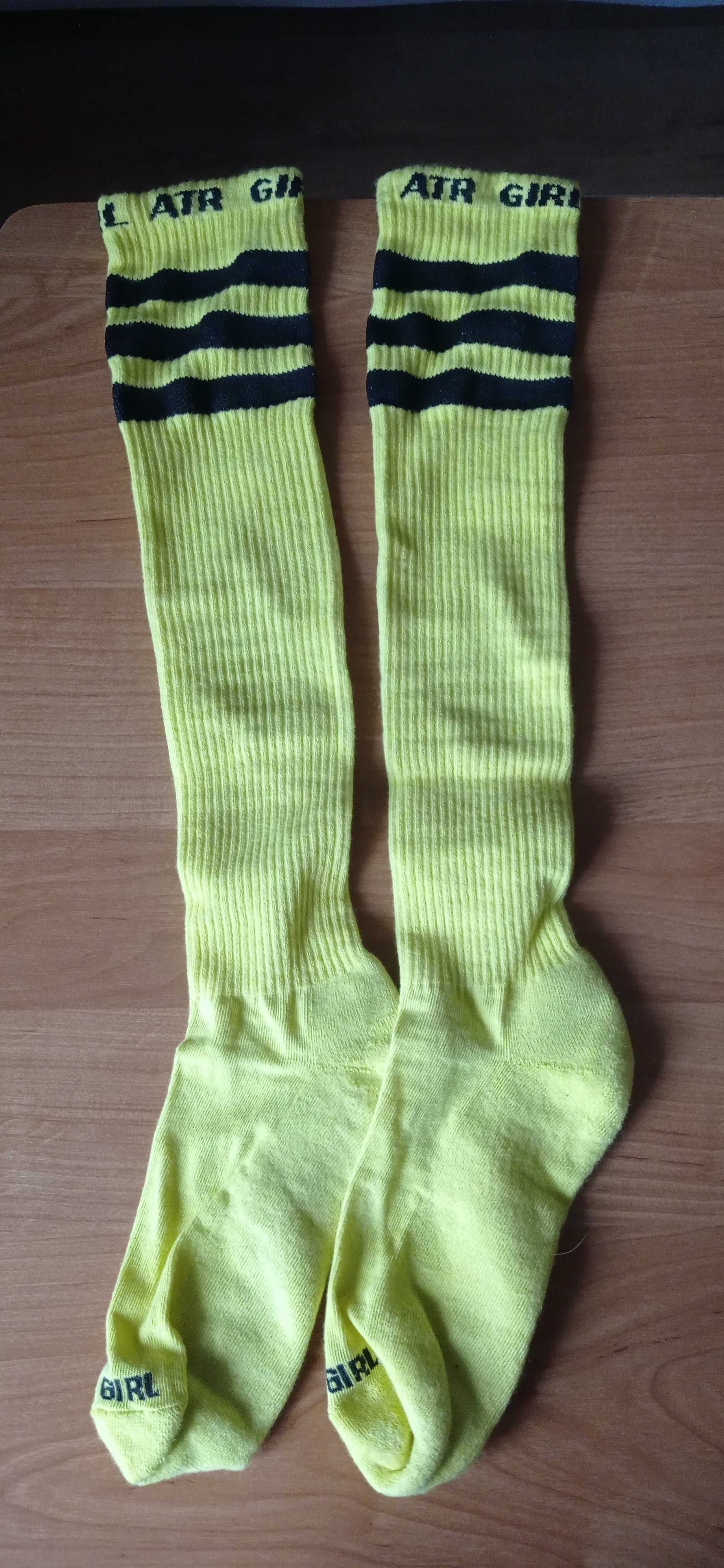 Żółte zakolanówki, 39-42 (M/L), ATR Wear