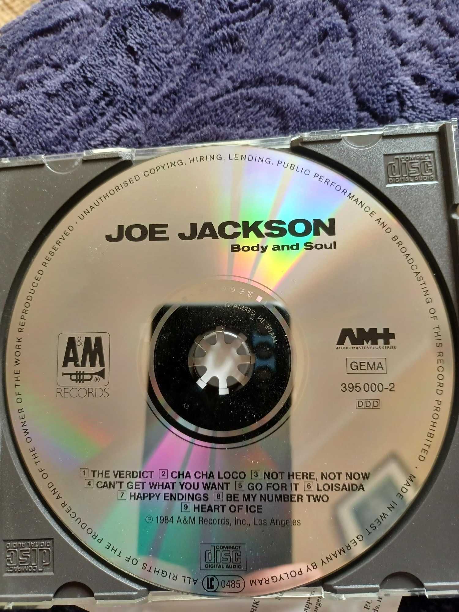 Joe Jackson – Body And Soul 1Press 1984 NM