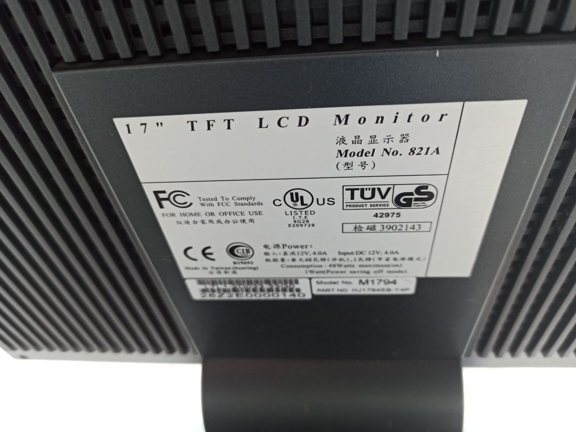 Monitor Yetway LCD 821A