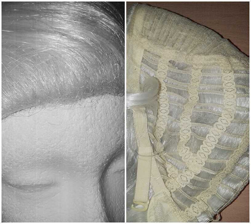 Szara siwa peruka z lokami krótka bez grzywki cosplay Astarion wig