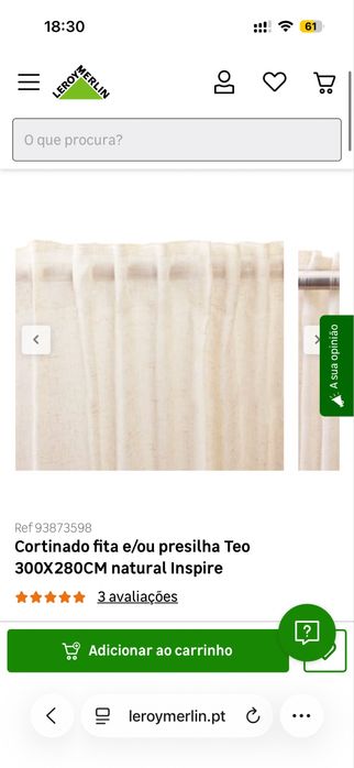 4 cortinas 3 metros beges tipo linho
