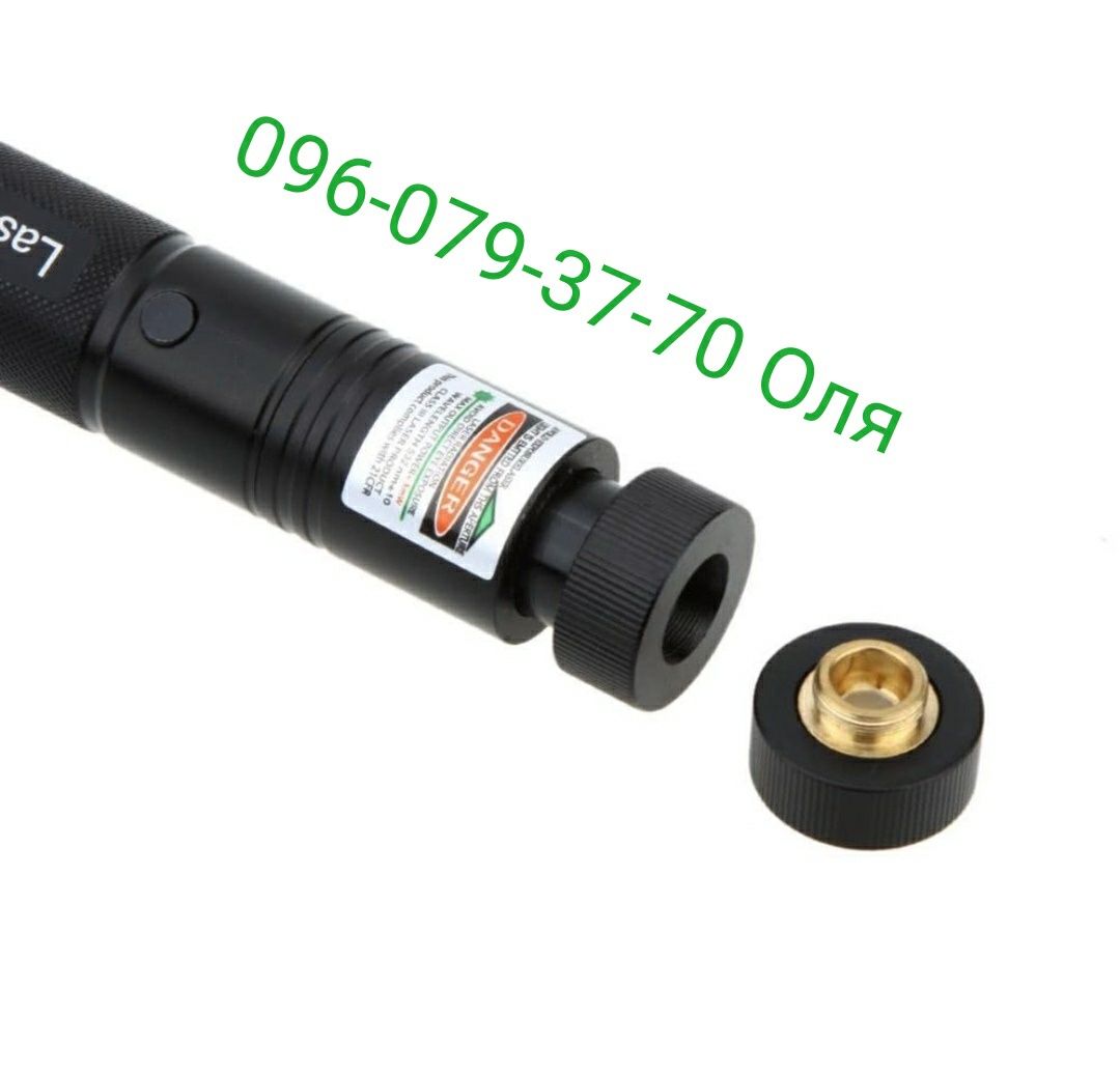 Лазер зелёный лазерная указка с насадкой Laser 303 Green