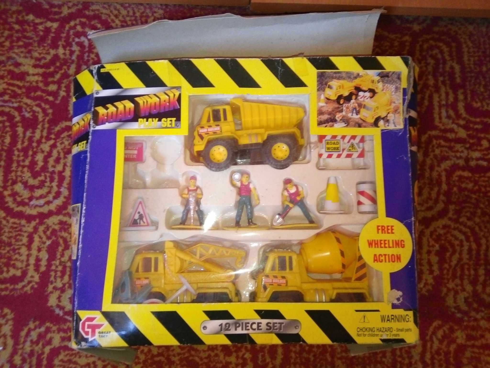 Zestaw roboty drogowe 12 elementów Samochody auto zabawka model