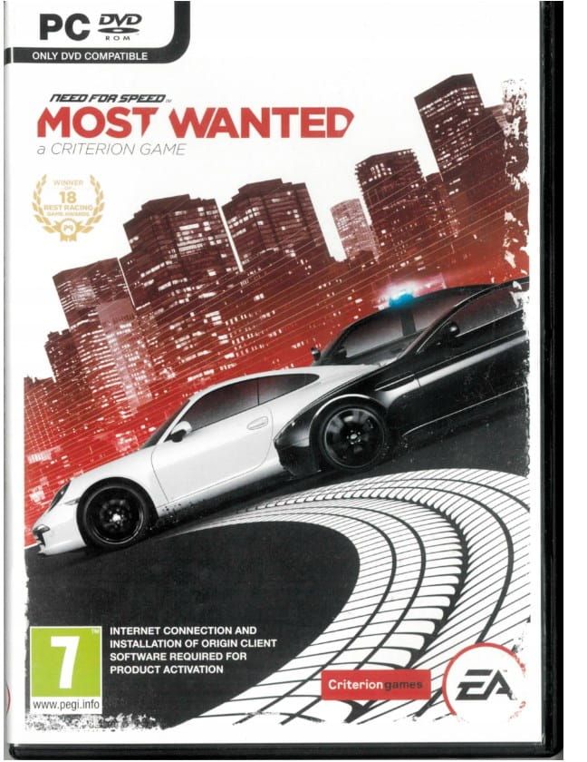 Need For Speed Most Wanted Pc - Nowy Box Pudełko